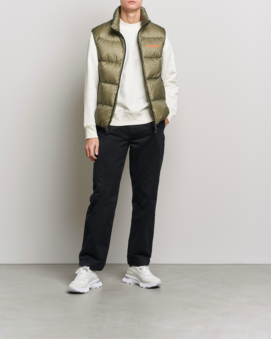 Homme | Gilets | Dsquared2 | Down Puffer Vest Military Green
