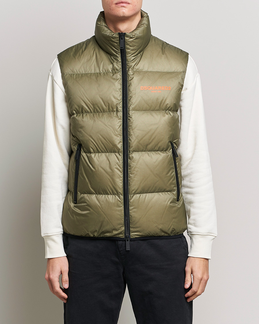 Homme | Gilets | Dsquared2 | Down Puffer Vest Military Green