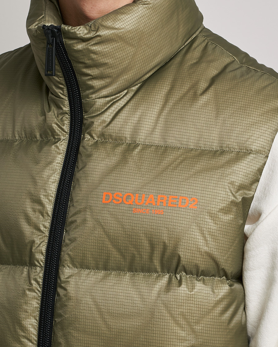 Homme | Gilets | Dsquared2 | Down Puffer Vest Military Green