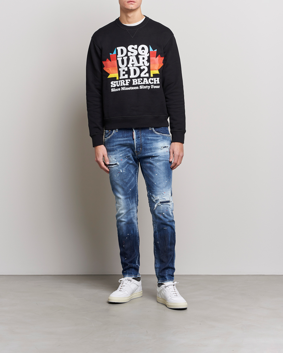 Homme | Jeans | Dsquared2 | Skater Jeans Deep Blue Wash