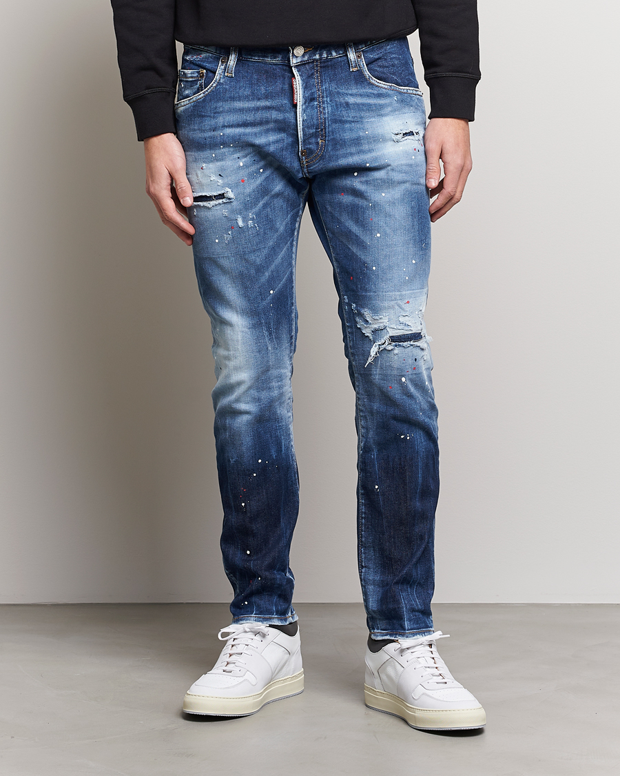 Homme | Jeans | Dsquared2 | Skater Jeans Deep Blue Wash