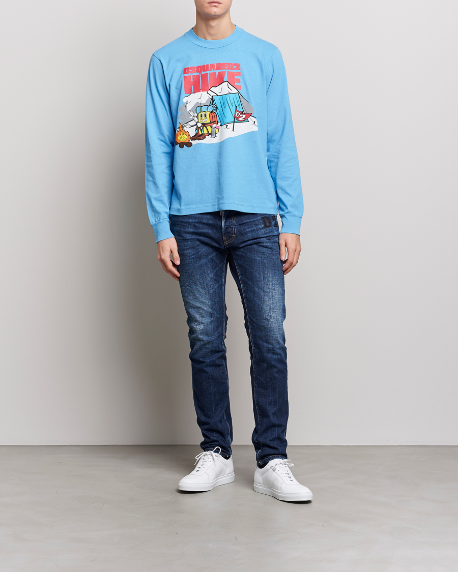 Homme | Jeans | Dsquared2 | Skater Jeans Dark Blue Wash