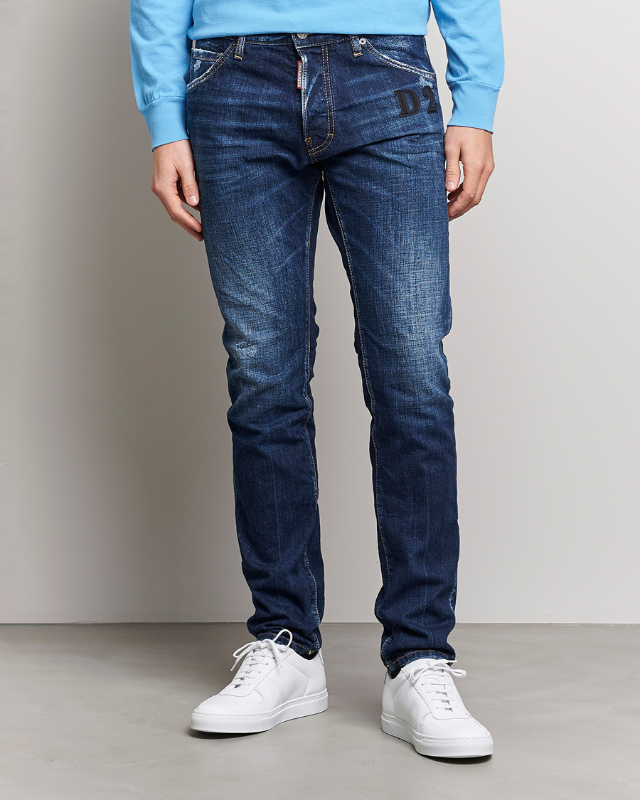 Homme | Jeans | Dsquared2 | Skater Jeans Dark Blue Wash