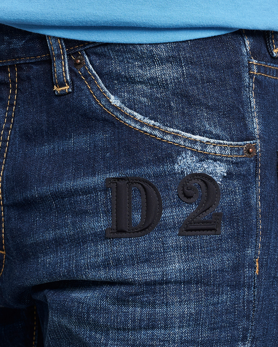 Homme | Jeans | Dsquared2 | Skater Jeans Dark Blue Wash