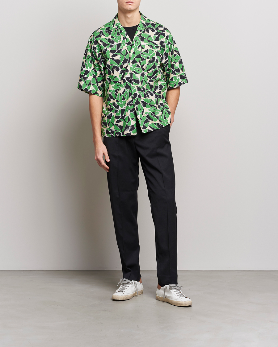 Homme | Chemises | Dsquared2 | Printed Bowling Shirt Beige/Green