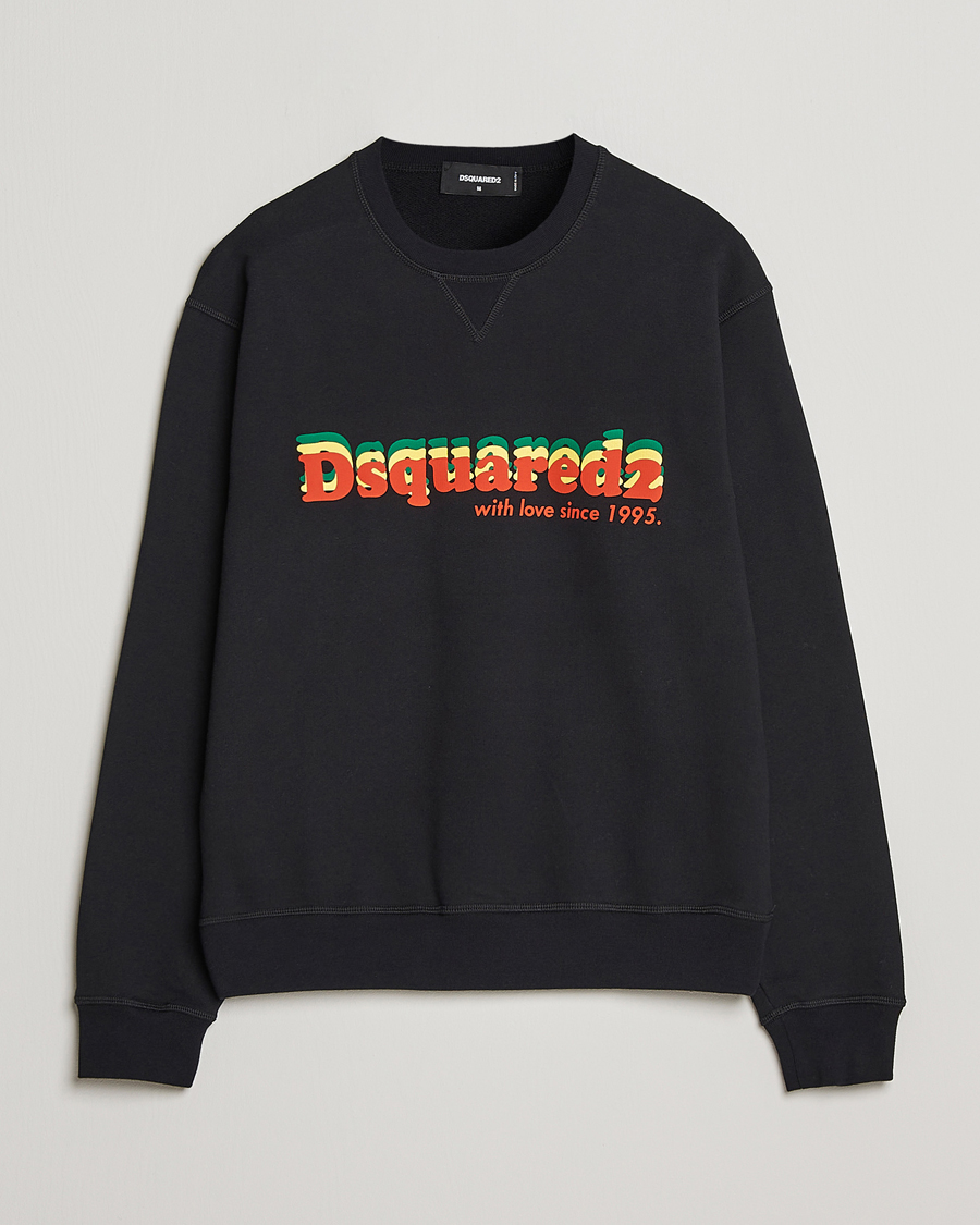 Homme | Pulls Et Tricots | Dsquared2 | Printed Cotton Sweatshirt Black