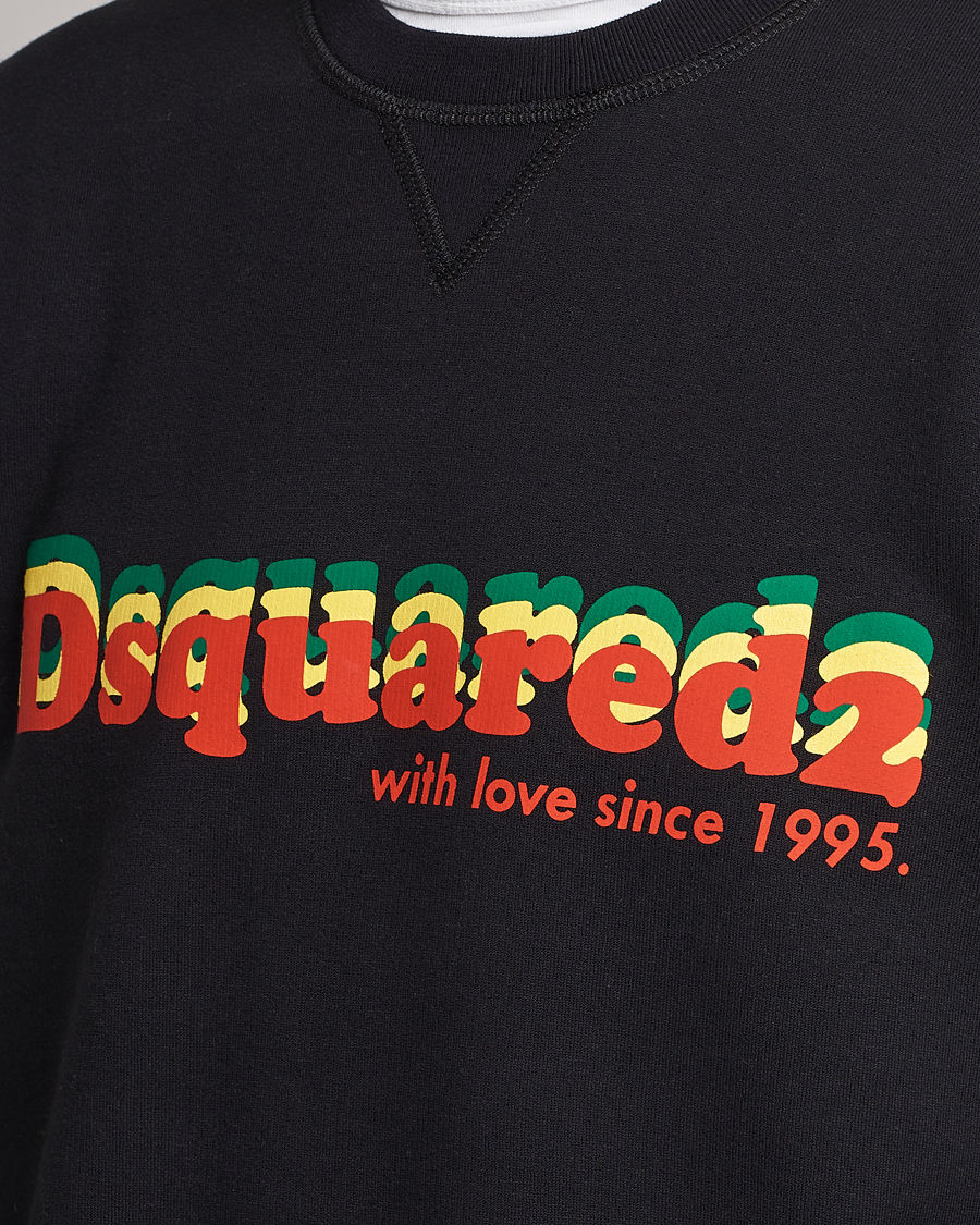 Homme | Pulls Et Tricots | Dsquared2 | Printed Cotton Sweatshirt Black