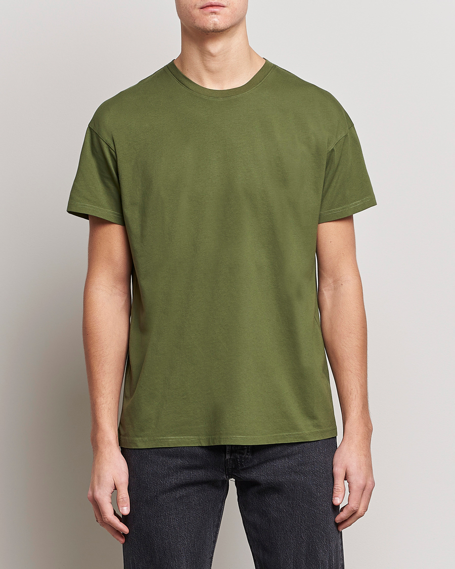 Homme | T-shirts | Jeanerica | Marcel Crew Neck T-Shirt Army Green