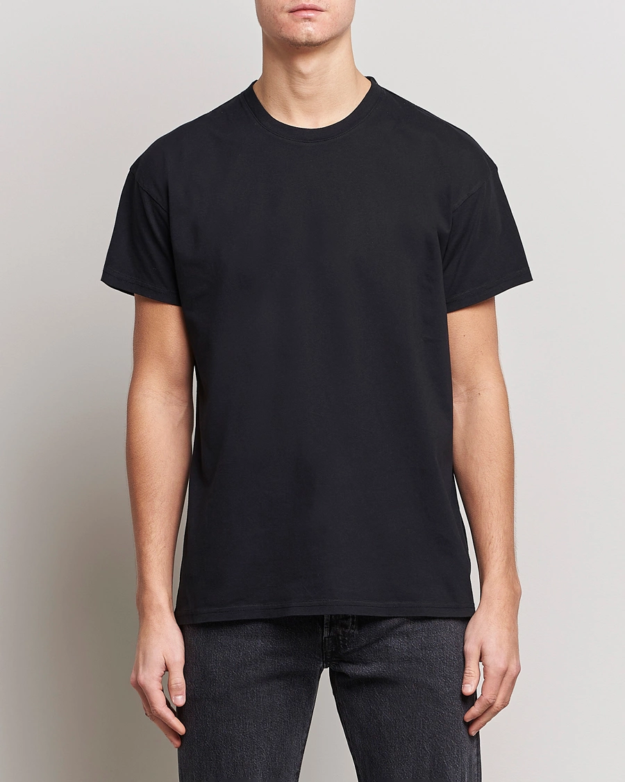 Homme | T-Shirts Noirs | Jeanerica | Marcel Crew Neck T-Shirt Black