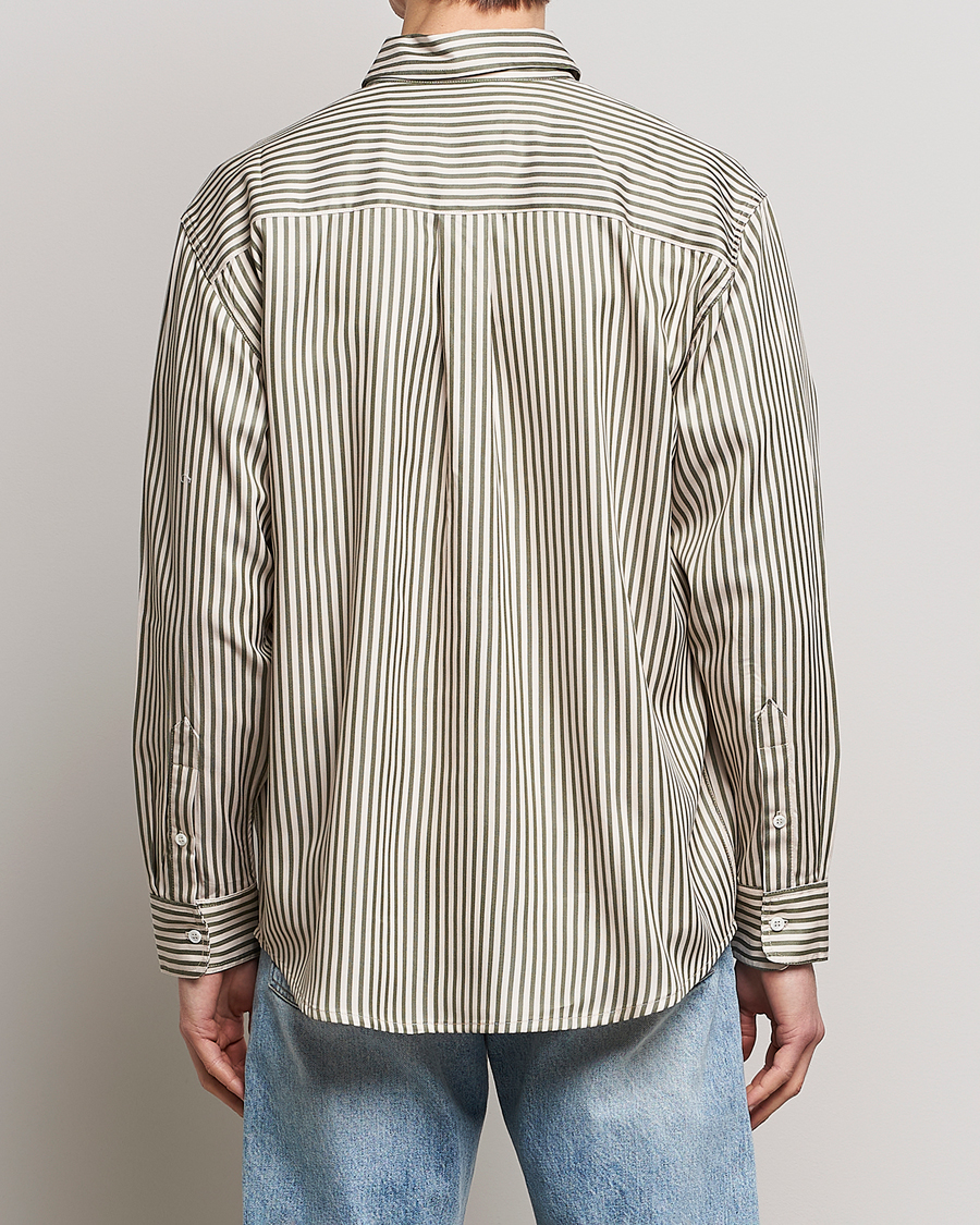 Homme | Chemises | Jeanerica | Come Tencel Striped Shirt Green/White