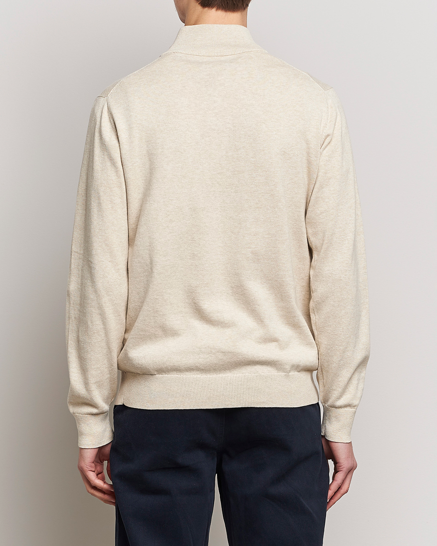 Homme | Pulls Et Tricots | GANT | Classic Cotton Half Zip Ocra Melange