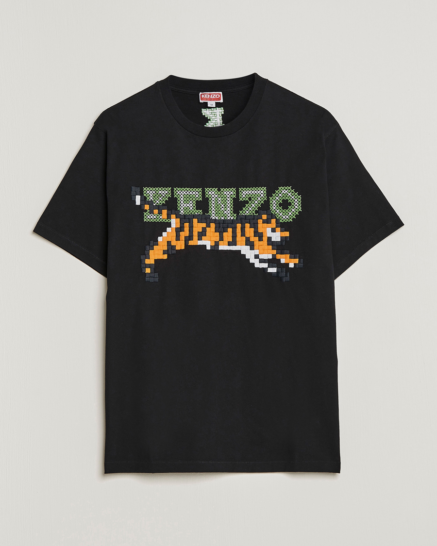 Homme | T-shirts | KENZO | Pixel Oversize T-Shirt Black