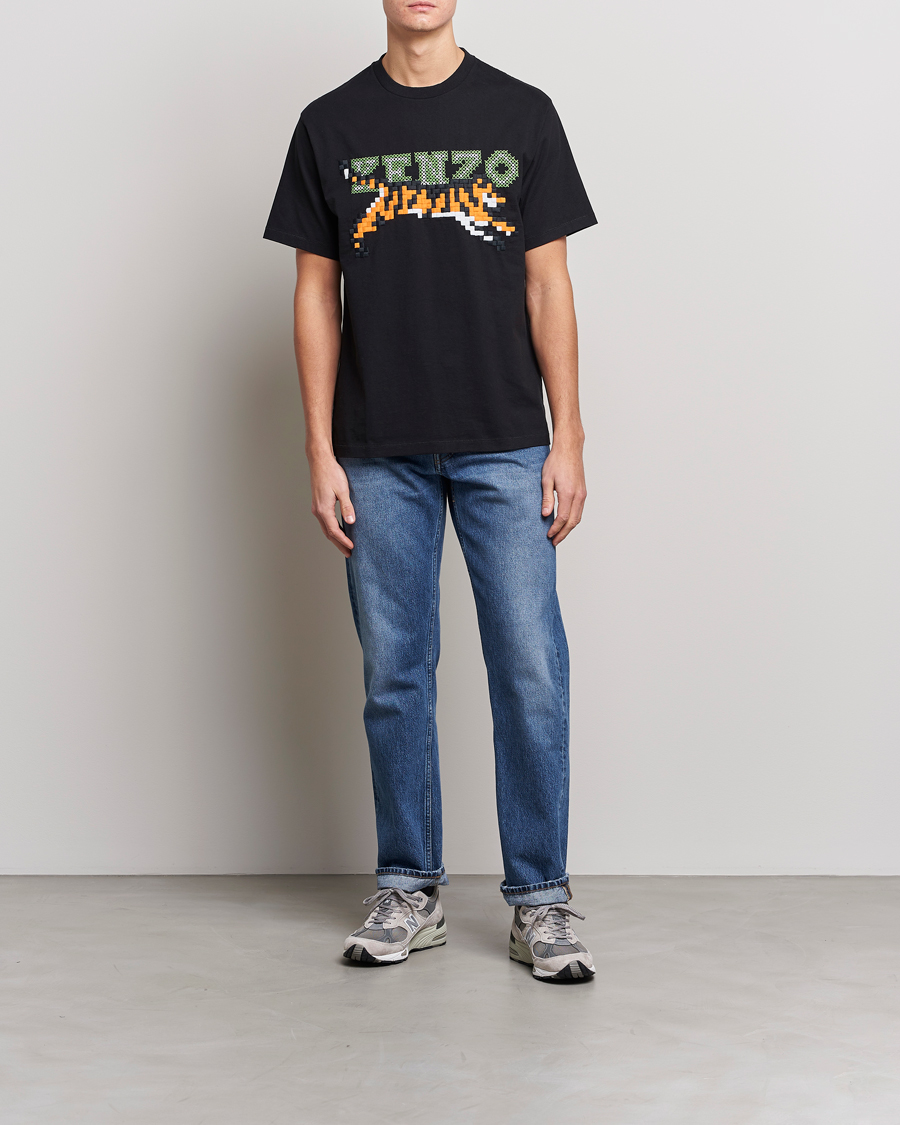 Homme | T-shirts | KENZO | Pixel Oversize T-Shirt Black