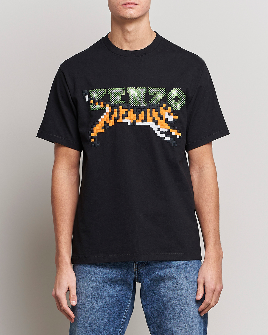 Homme | T-shirts | KENZO | Pixel Oversize T-Shirt Black