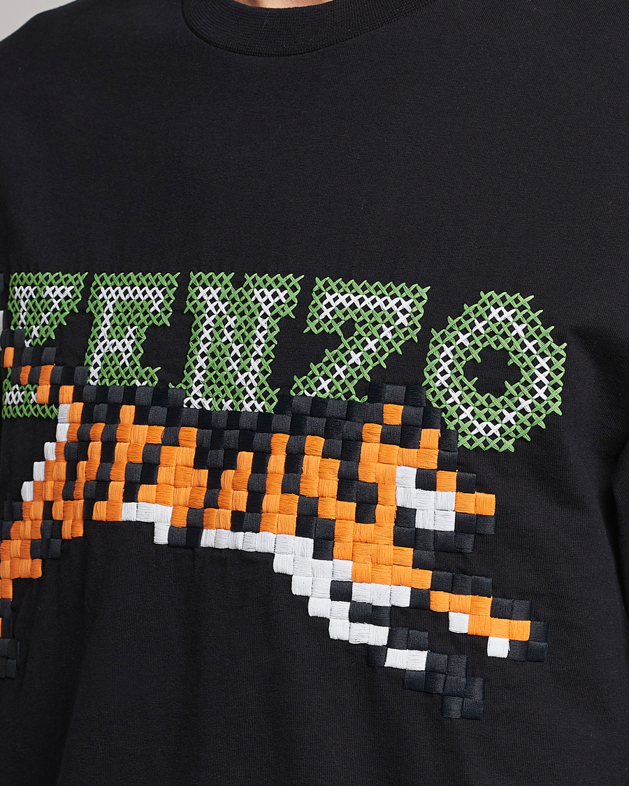 Homme | T-shirts | KENZO | Pixel Oversize T-Shirt Black