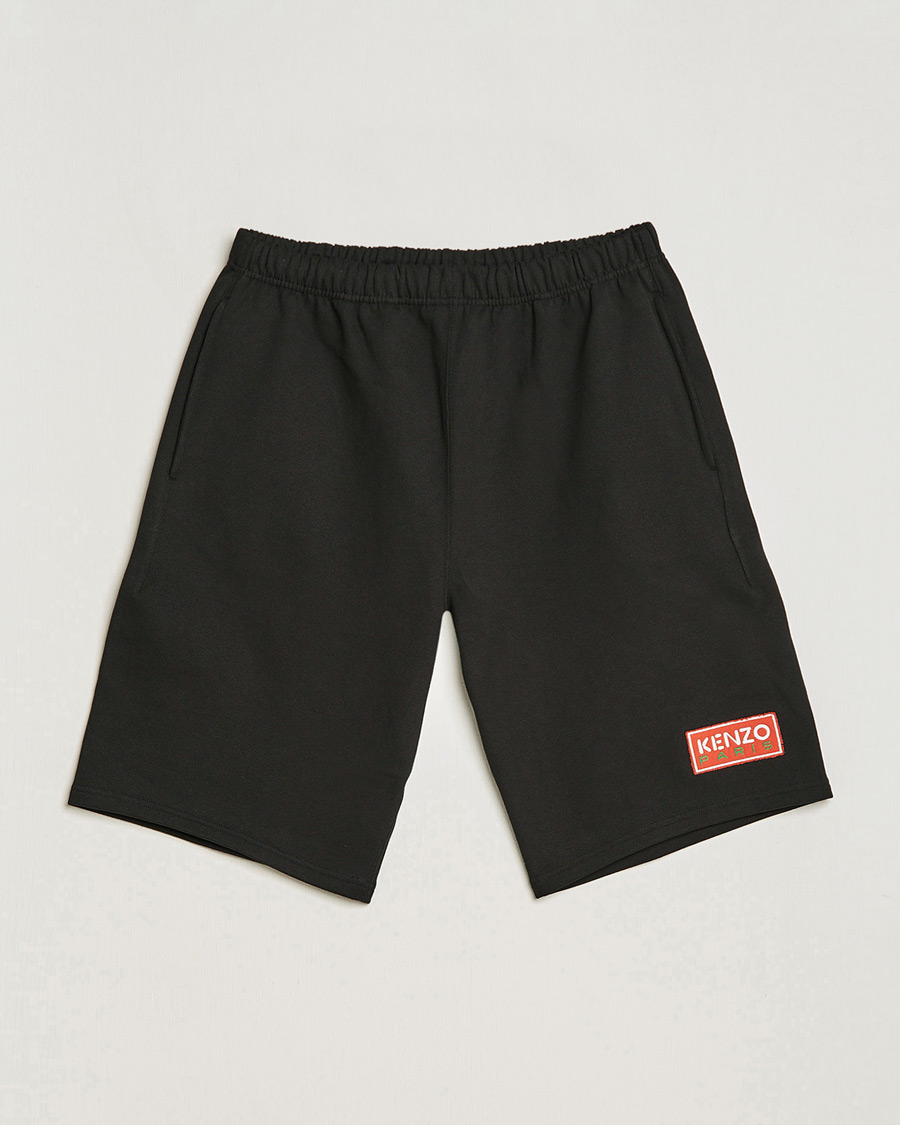 Homme | Shorts | KENZO | Paris Logo Classic Shorts Black