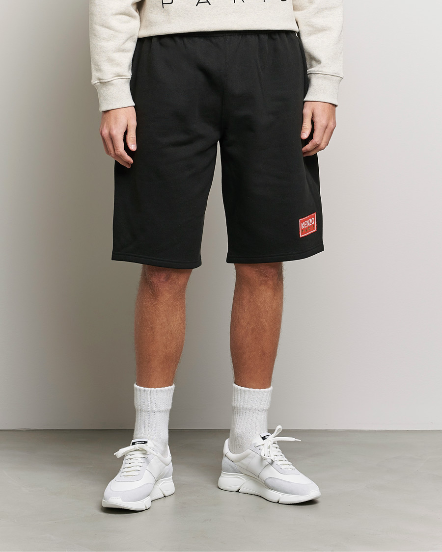 Homme | Shorts | KENZO | Paris Logo Classic Shorts Black