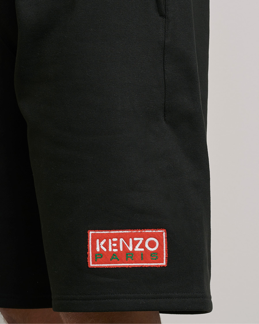 Homme | Shorts | KENZO | Paris Logo Classic Shorts Black