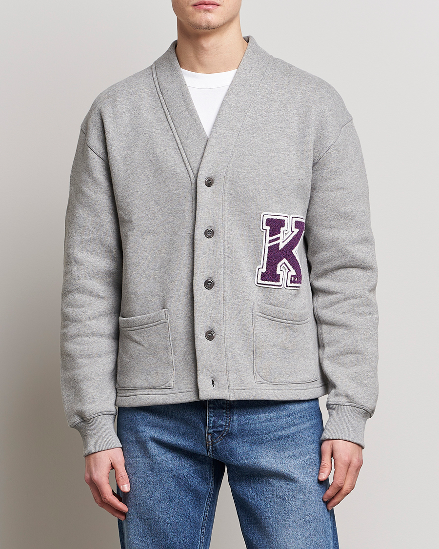 Homme | Pulls Et Tricots | KENZO | College Varsity Cardigan Pearl Grey
