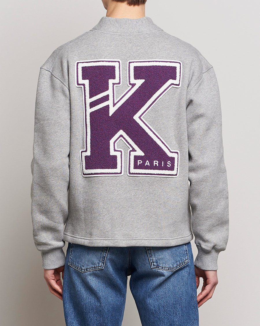 Homme | Pulls Et Tricots | KENZO | College Varsity Cardigan Pearl Grey