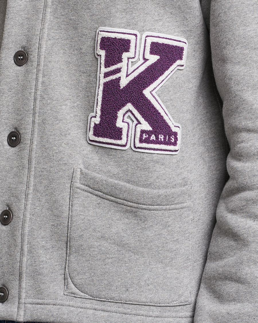 Homme | Pulls Et Tricots | KENZO | College Varsity Cardigan Pearl Grey