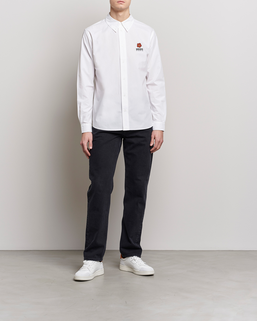Homme | Chemises | KENZO | Boke Flower Crest Casual Shirt White