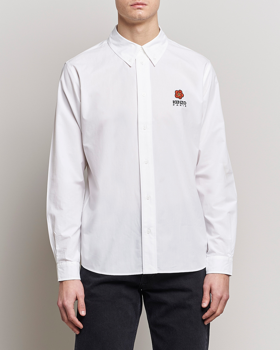 Homme | Chemises | KENZO | Boke Flower Crest Casual Shirt White