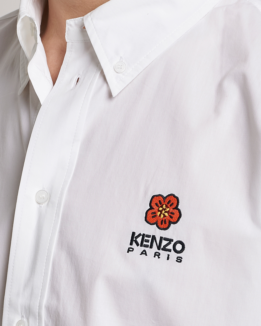 Homme | Chemises | KENZO | Boke Flower Crest Casual Shirt White