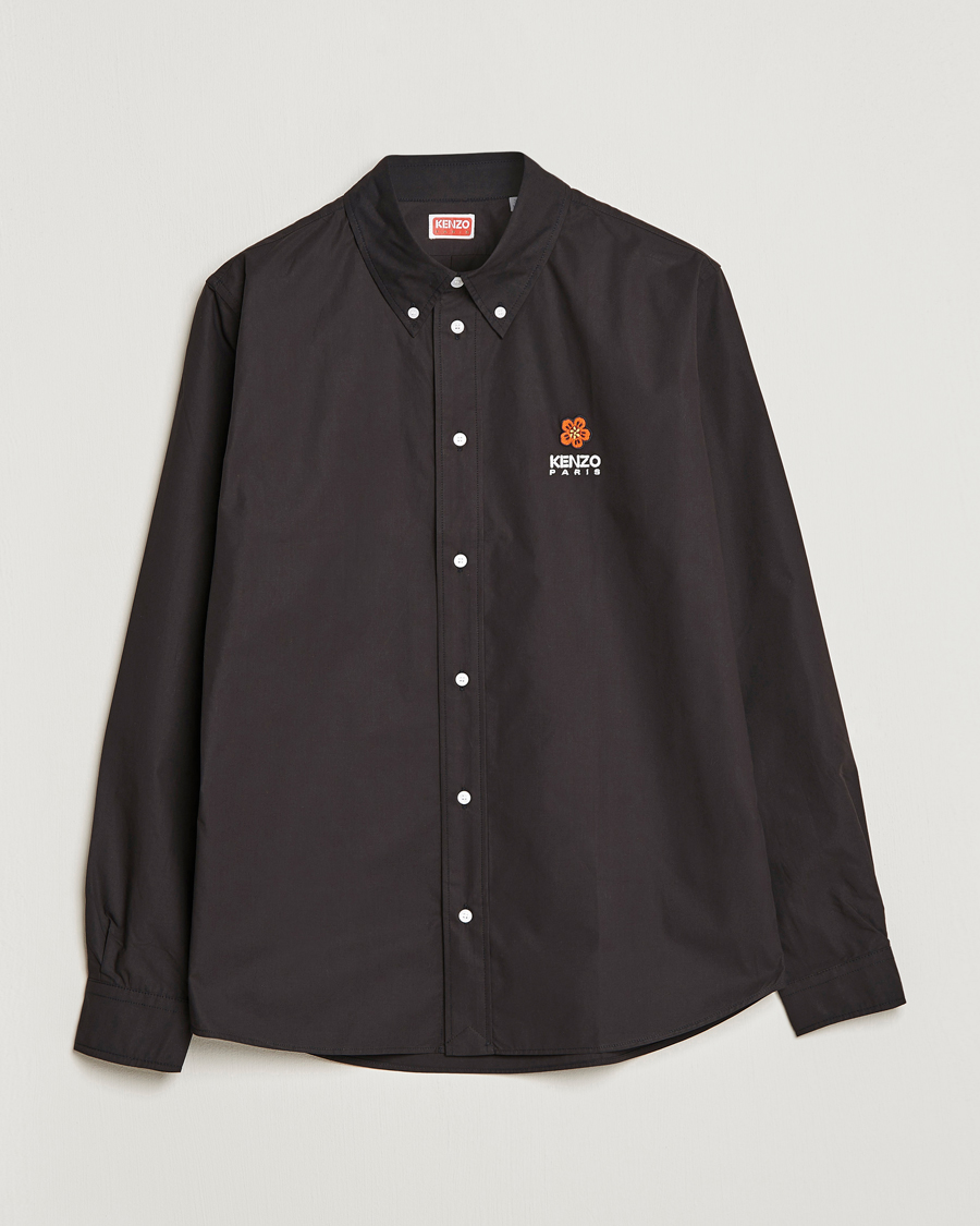 Homme | Chemises | KENZO | Boke Flower Crest Casual Shirt Black