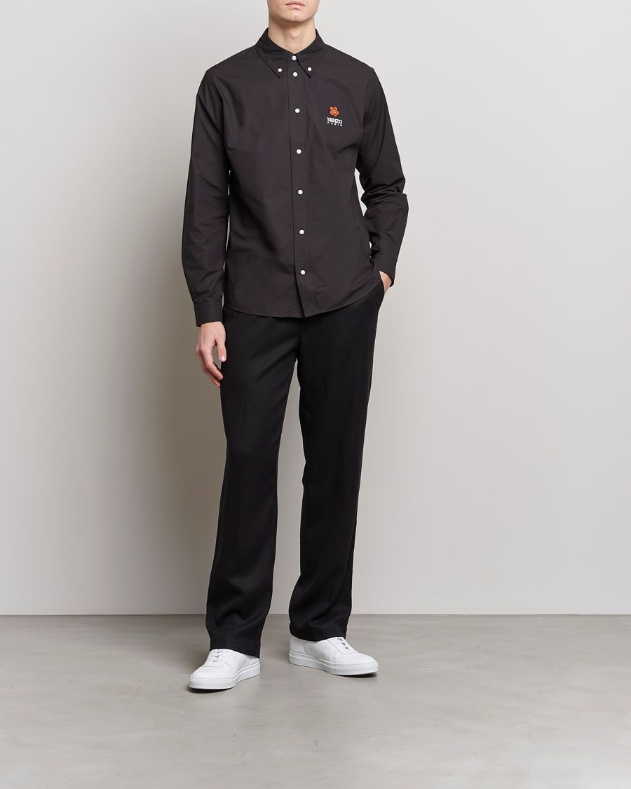 Homme | Chemises | KENZO | Boke Flower Crest Casual Shirt Black