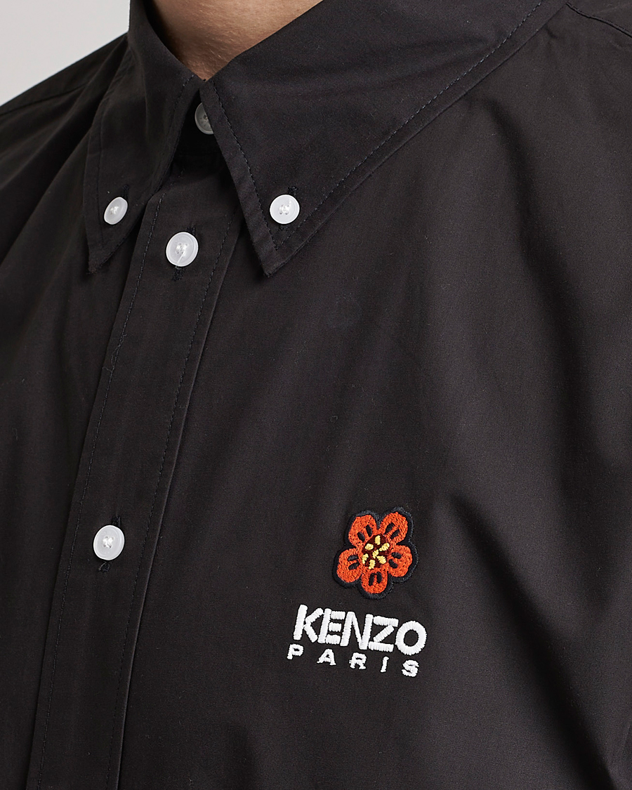 Homme | Chemises | KENZO | Boke Flower Crest Casual Shirt Black