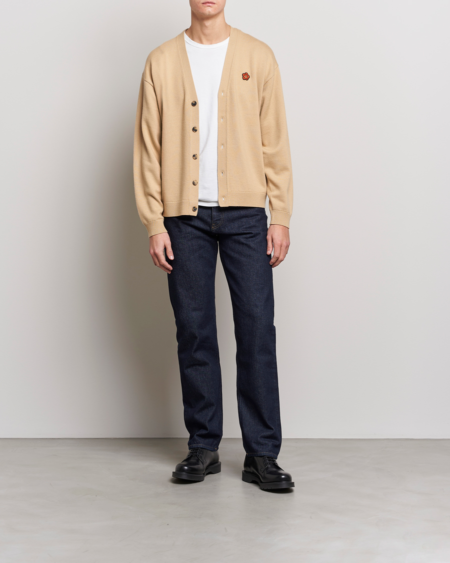 Homme | Pulls Et Tricots | KENZO | Boke Flower Crest Cardigan Beige