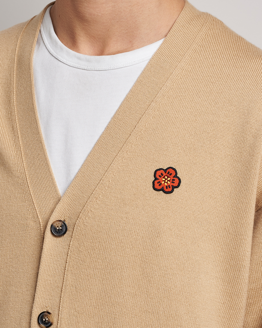 Homme | Pulls Et Tricots | KENZO | Boke Flower Crest Cardigan Beige