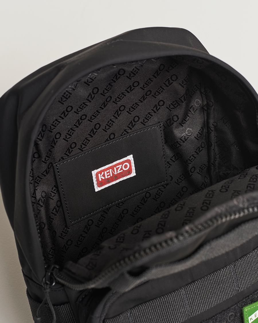 Homme | KENZO One Shoulder Backpack Black | KENZO | One Shoulder Backpack Black