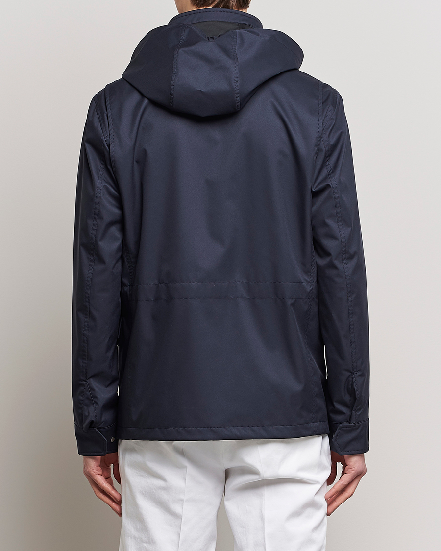 Homme | Manteaux Et Vestes | Kiton | Nylon Field Jacket Navy