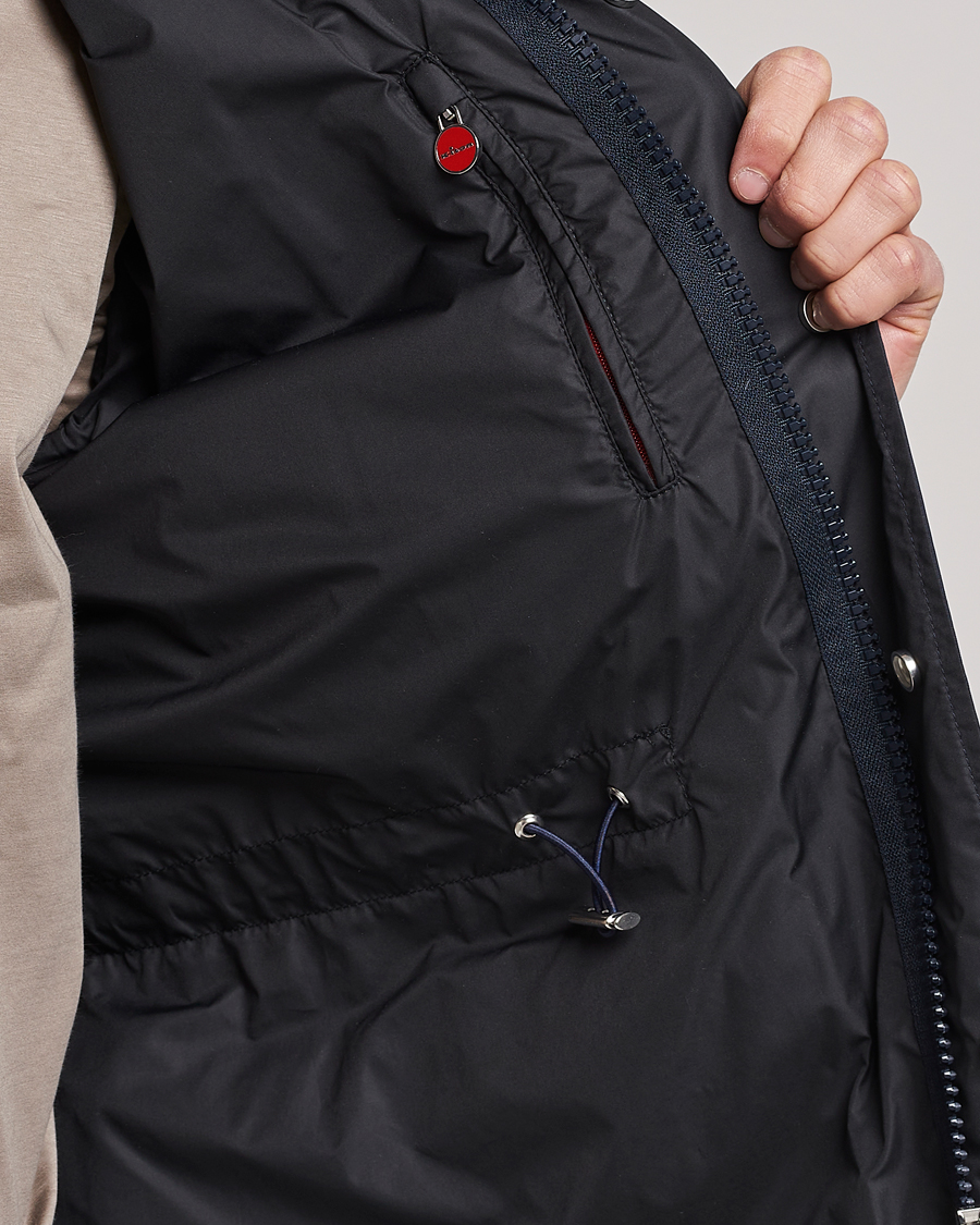 Homme | Manteaux Et Vestes | Kiton | Nylon Field Jacket Navy