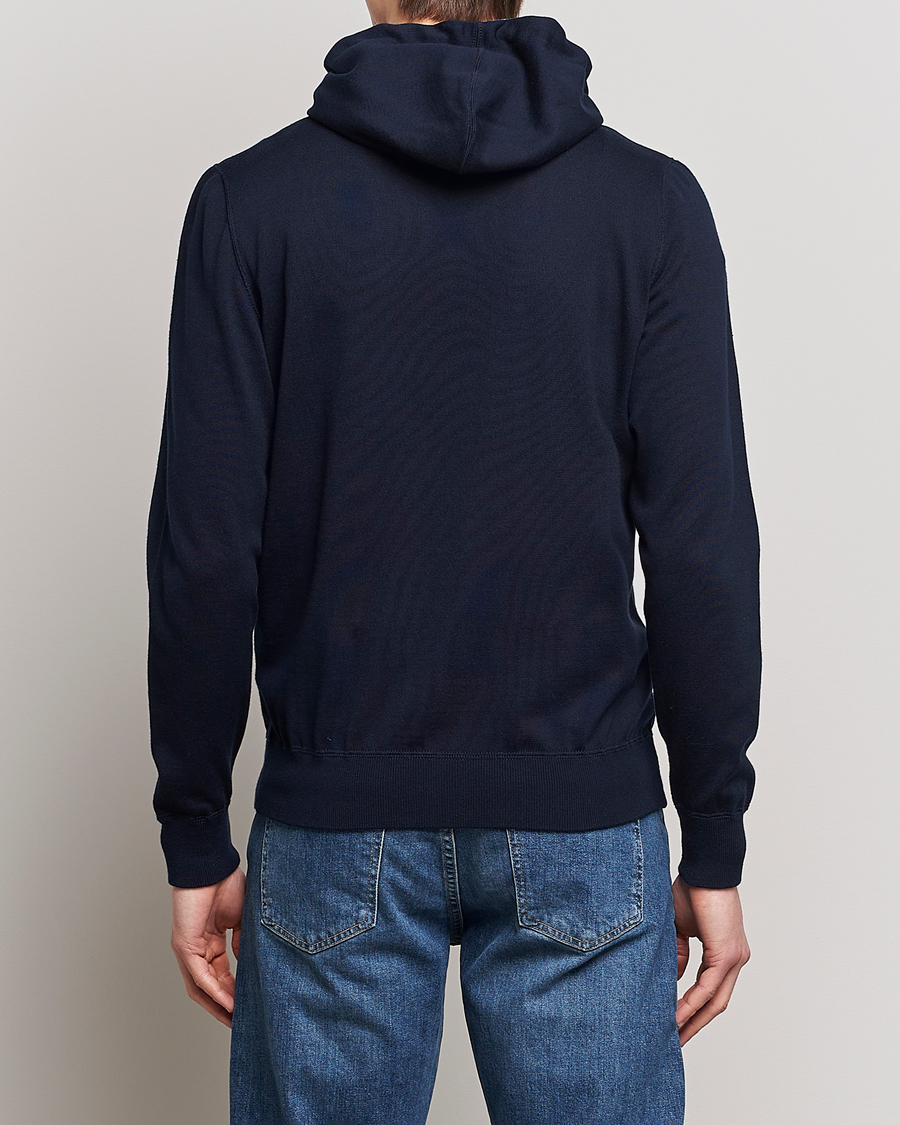 Homme | Pulls Et Tricots | Kiton | Hooded Zip Sweater Navy