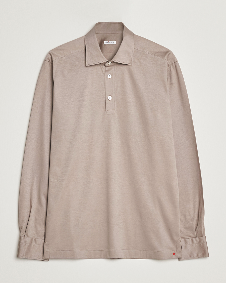 Homme | Chemises | Kiton | Popover Shirt Beige