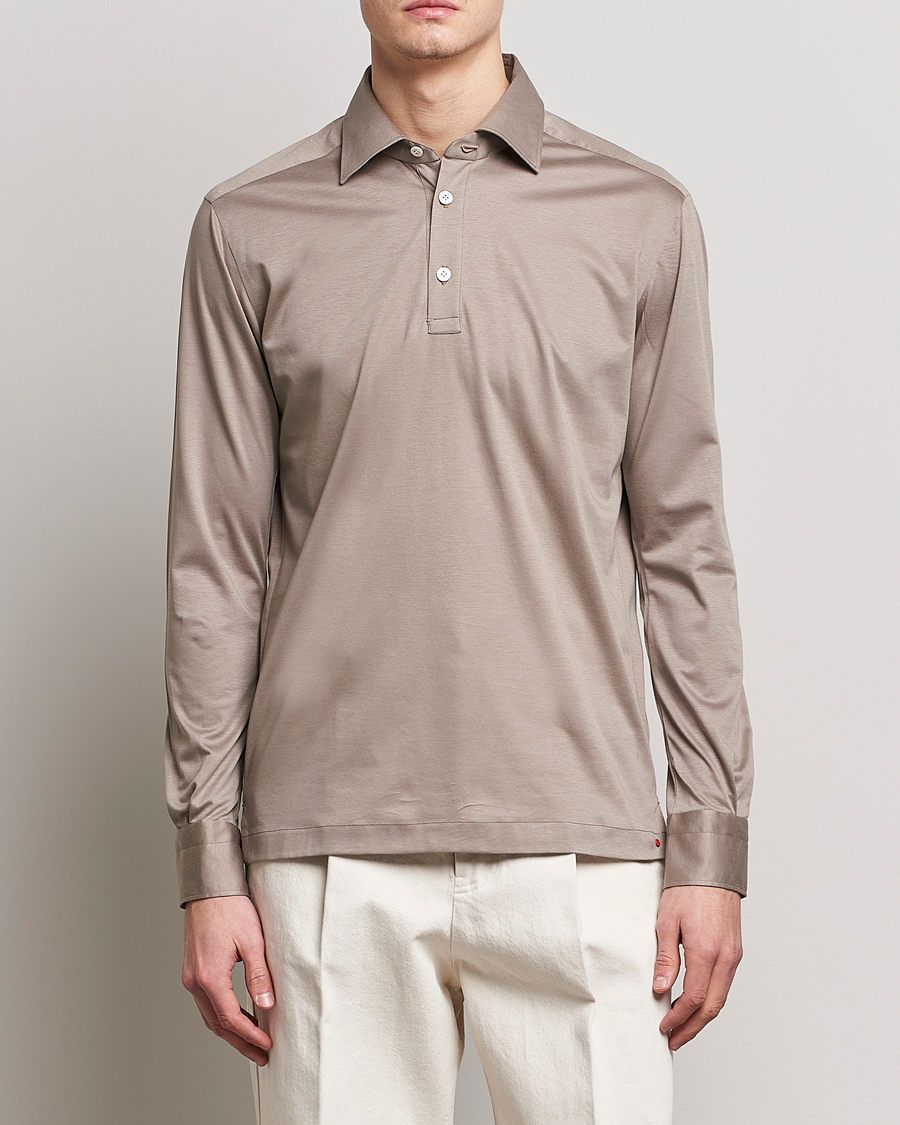 Homme | Chemises | Kiton | Popover Shirt Beige