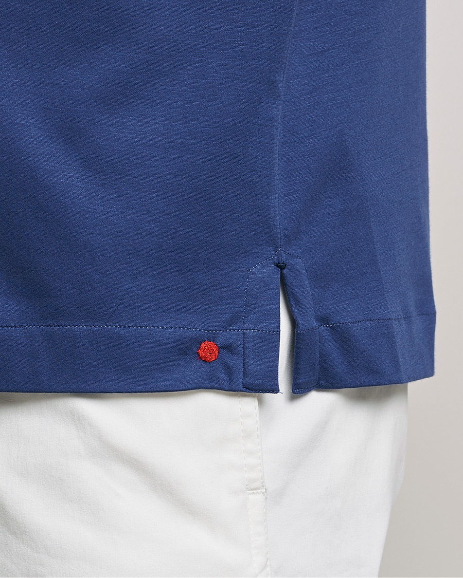 Homme | Chemises | Kiton | Popover Shirt Dark Blue