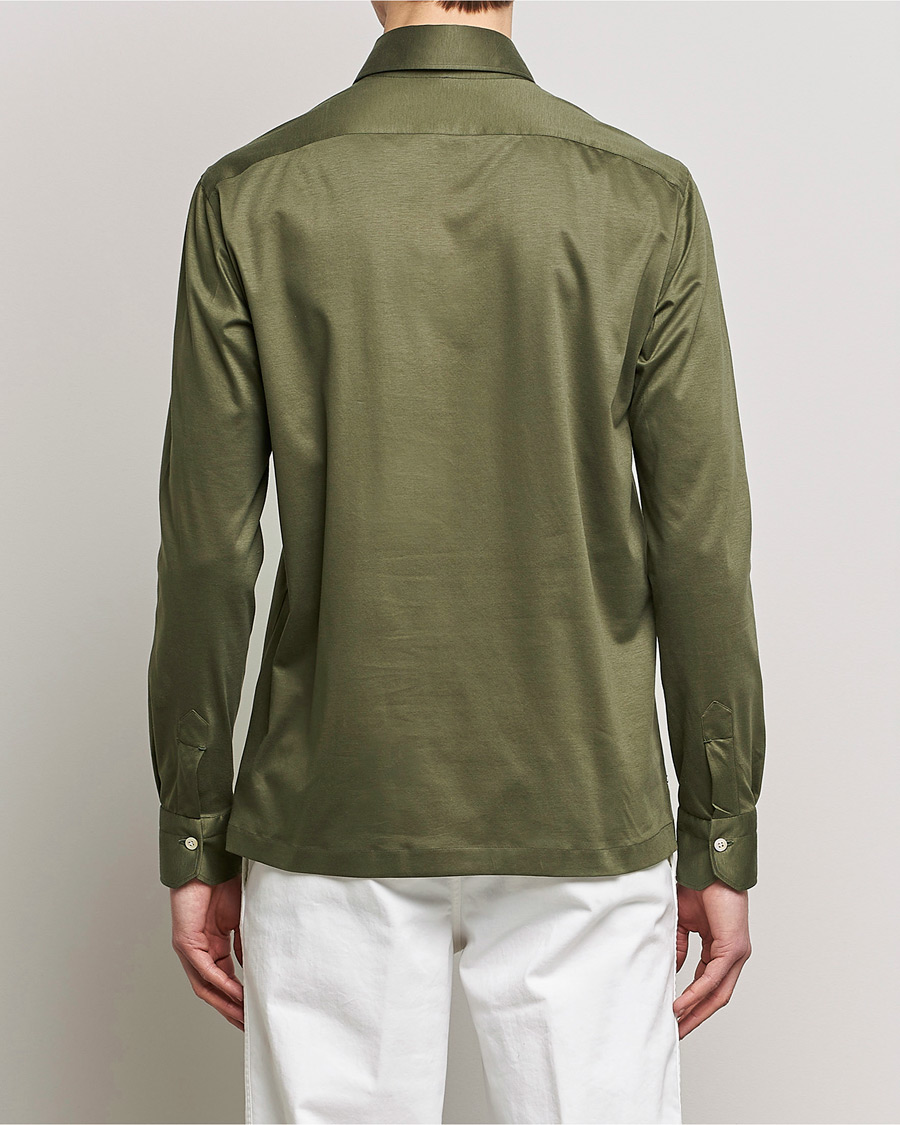 Homme | Chemises | Kiton | Popover Shirt Dark Olive