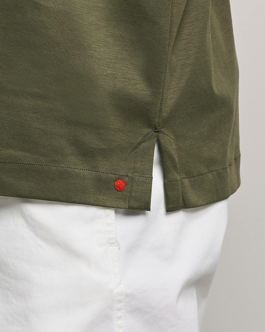 Homme | Chemises | Kiton | Popover Shirt Dark Olive