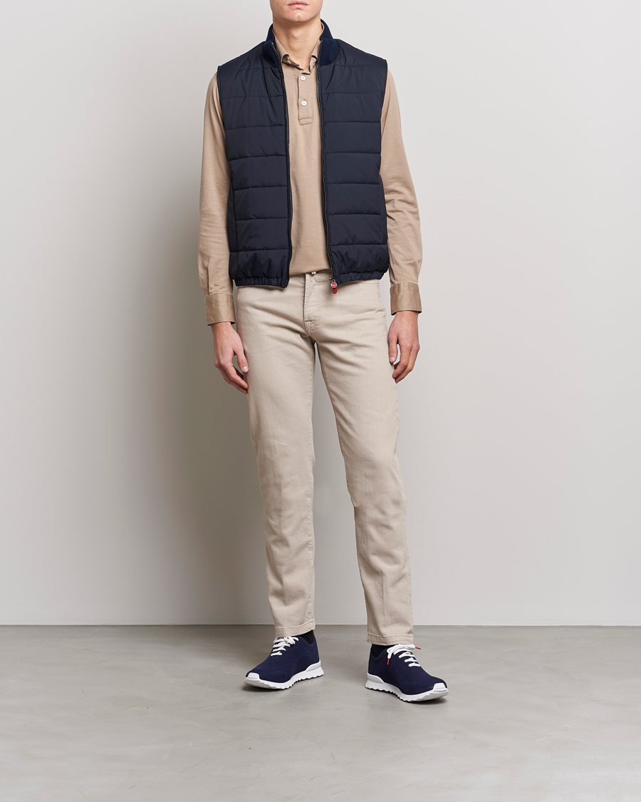 Homme | Pantalons | Kiton | Kurabo 5-Pocket Pants Light Beige