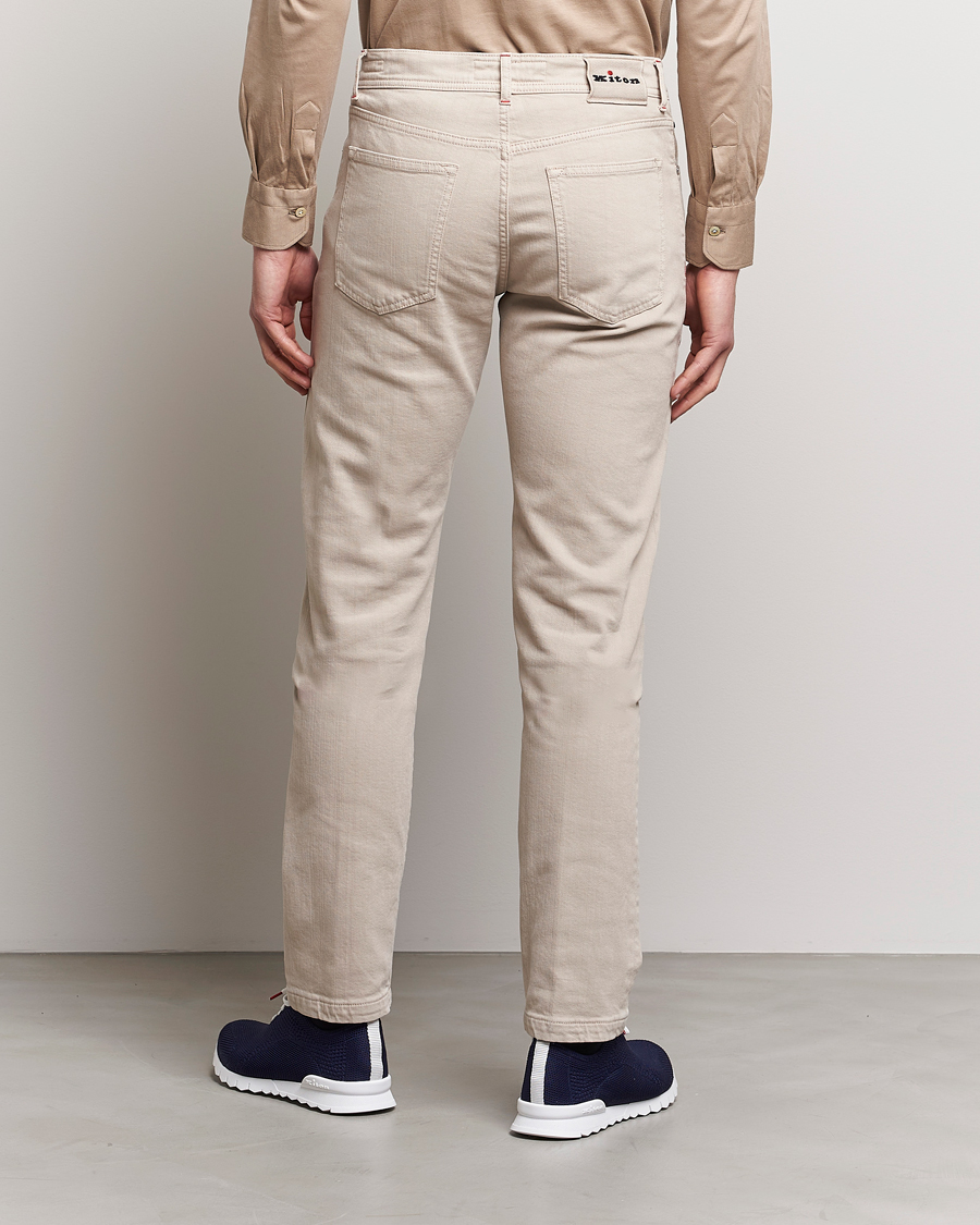 Homme | Pantalons | Kiton | Kurabo 5-Pocket Pants Light Beige