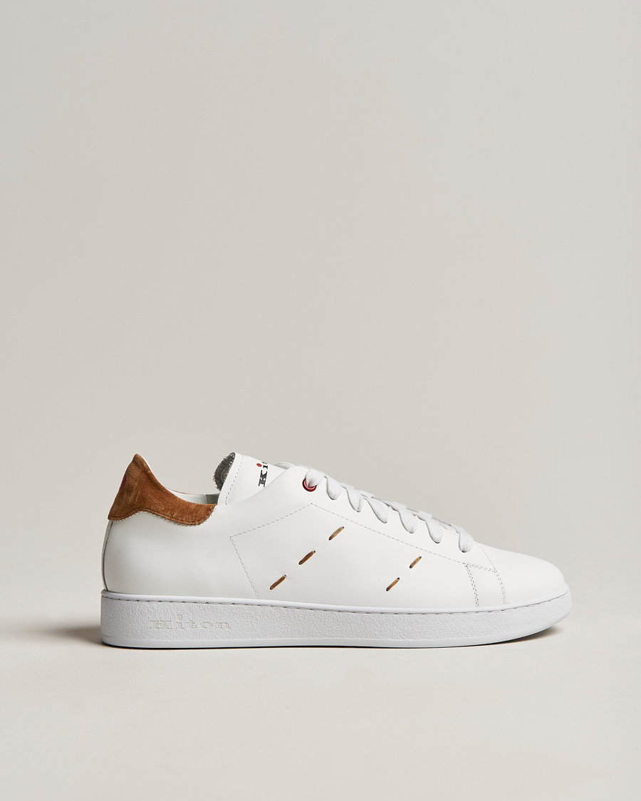 Homme | Kiton Plain Sneakers White Calf | Kiton | Plain Sneakers White Calf