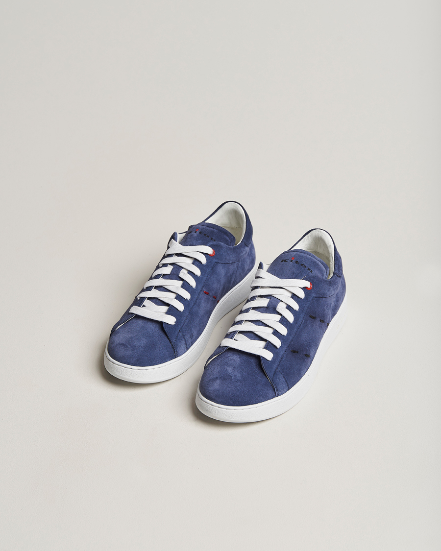 Homme | Kiton Plain Sneakers Navy Suede | Kiton | Plain Sneakers Navy Suede