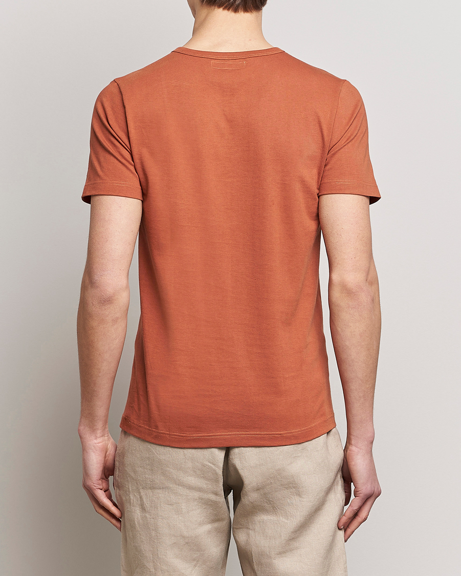 Homme | T-shirts | Merz b. Schwanen | 1950s Classic Loopwheeled T-Shirt Sierra Red