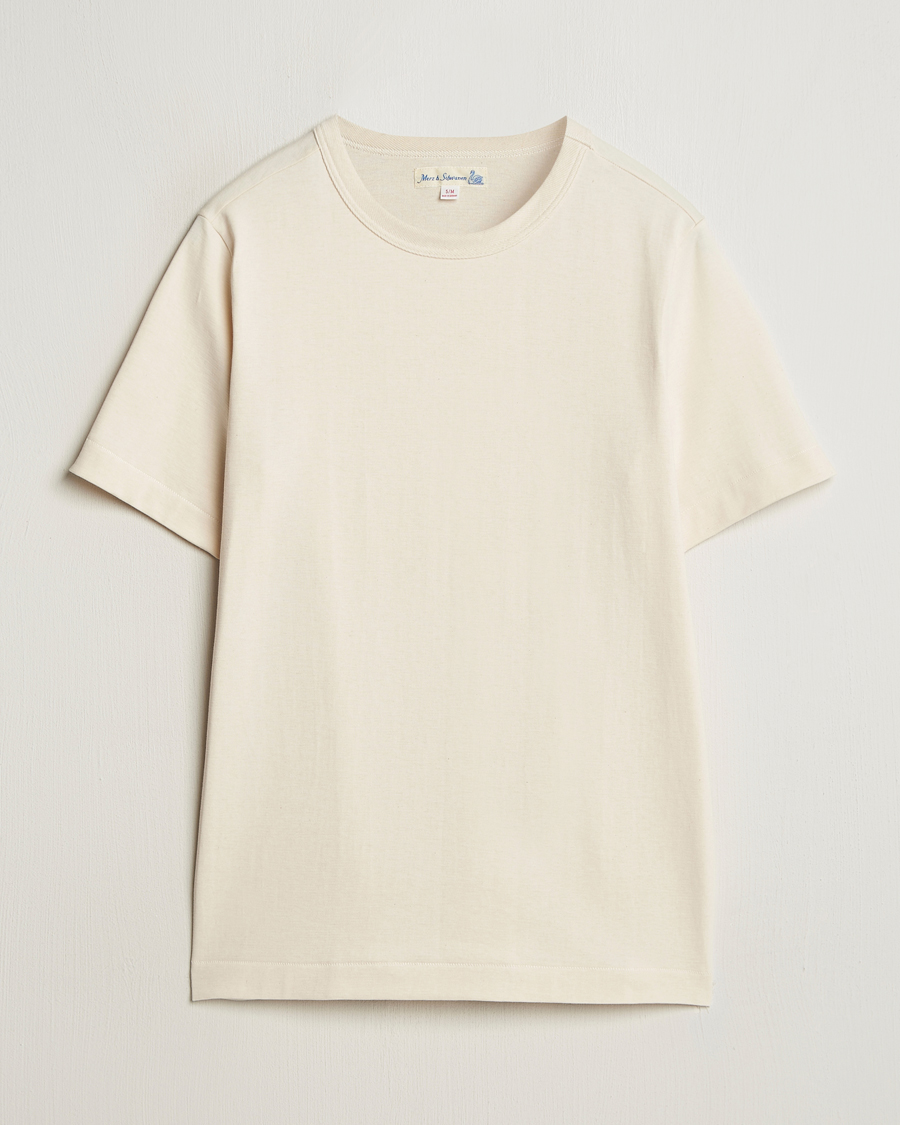 Homme | T-shirts | Merz b. Schwanen | Relaxed Fit Loopwheeled T-Shirt Nature