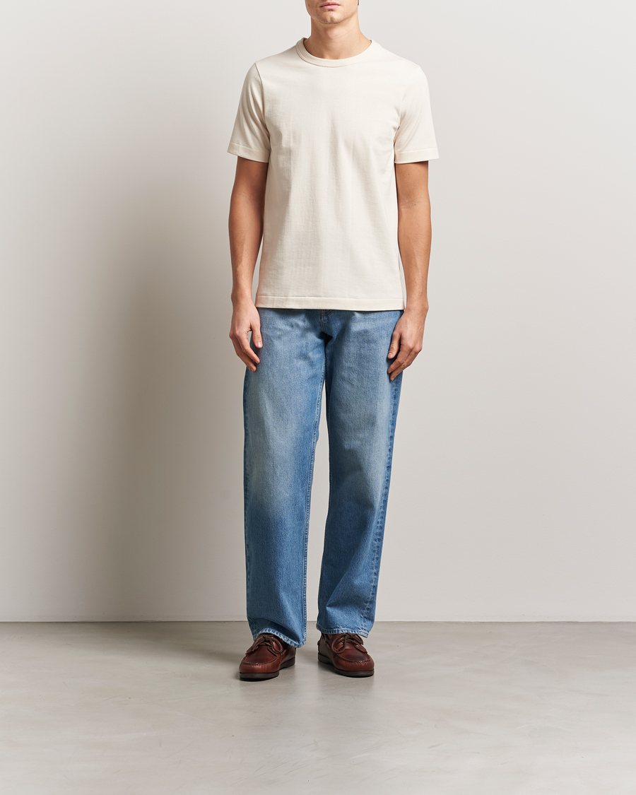 Homme | T-shirts | Merz b. Schwanen | Relaxed Fit Loopwheeled T-Shirt Nature