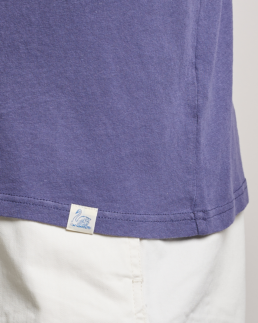 Homme | T-shirts | Merz b. Schwanen | Organic Cotton Washed Crew Neck T-Shirt Purple